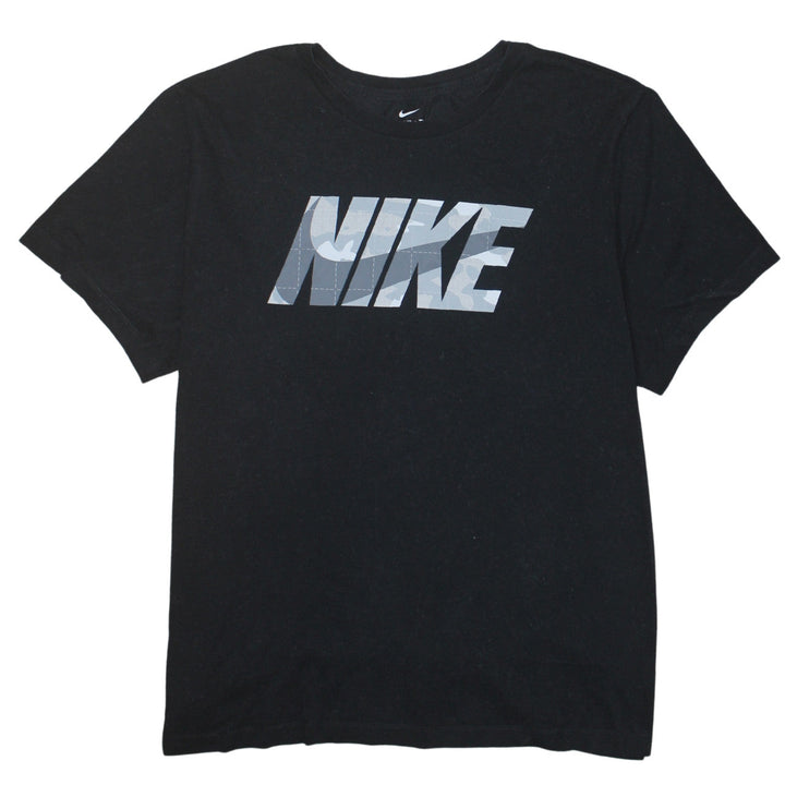 Nike Men's Black 2XL Dri-Fit Logo Sports T-Shirt