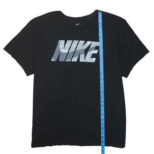 Nike Men's Black 2XL Dri-Fit Logo Sports T-Shirt