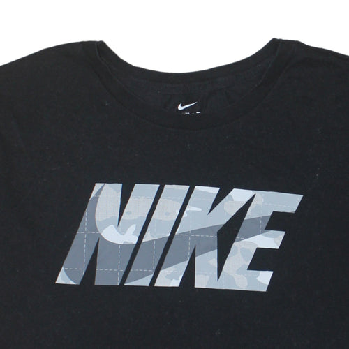 Nike Men's Black 2XL Dri-Fit Logo Sports T-Shirt