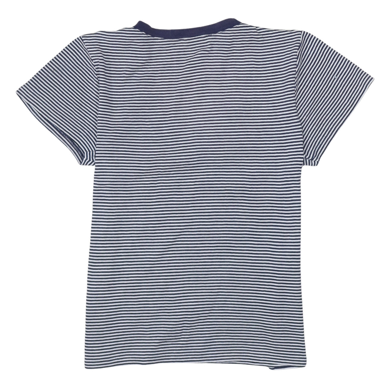 Ralph Lauren Sport Women's Blue Striped V-Neck Cotton T-Shirt XL