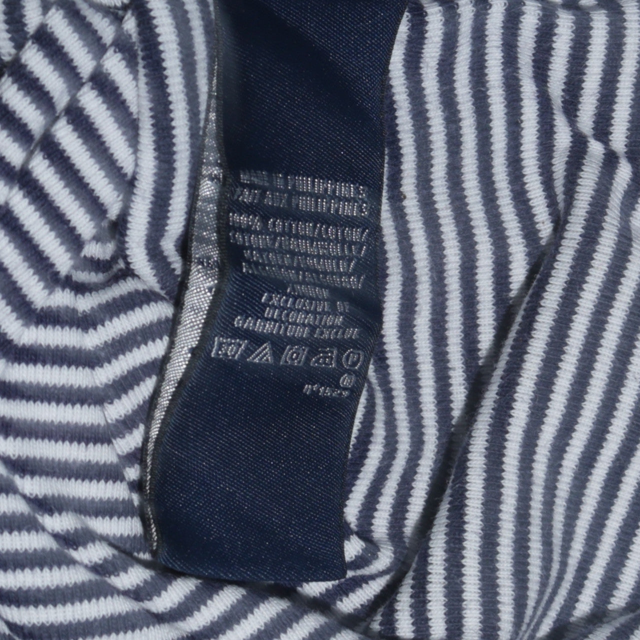 Ralph Lauren Sport Women's Blue Striped V-Neck Cotton T-Shirt XL