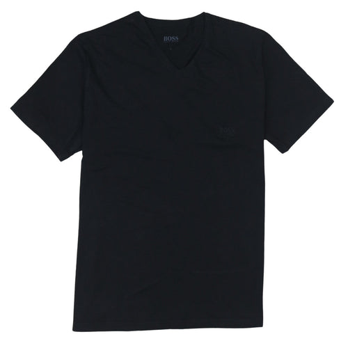 Hugo Boss Men's Black V-Neck Cotton Short Sleeve T-Shirt Size L