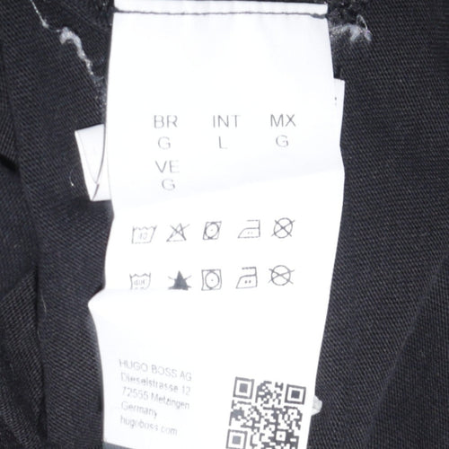Hugo Boss Men's Black V-Neck Cotton Short Sleeve T-Shirt Size L