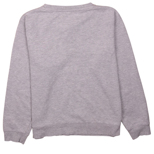 Champion Womens Grey Large Pullover Sweatshirt Crew Neck Logo
