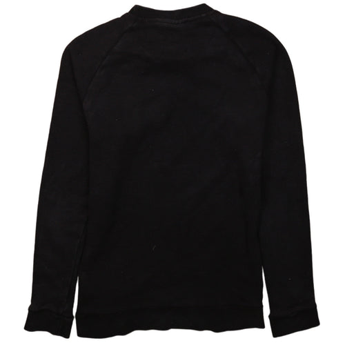 Adidas Mens Black XS Crew Neck Pullover Sweatshirt Cotton Blend