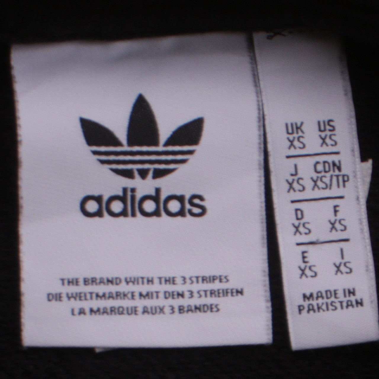 Adidas Mens Black XS Crew Neck Pullover Sweatshirt Cotton Blend