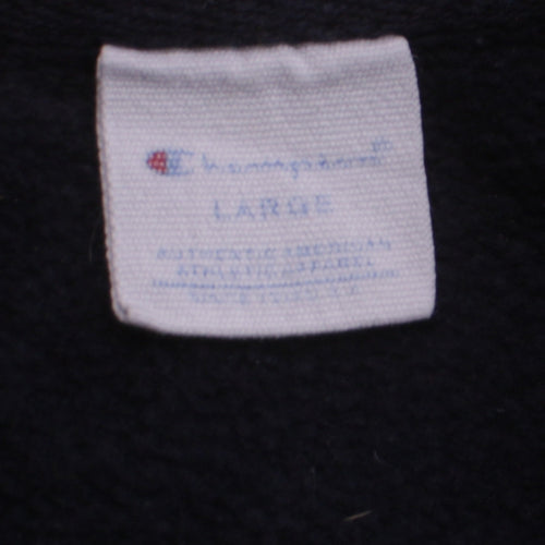 Champion Women's Black Large Crew Neck Pullover Sweatshirt