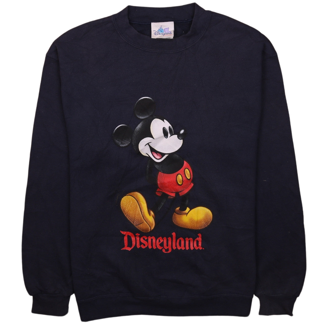 Disneyland Resort Men's Blue Mickey Mouse Pullover Sweatshirt Small