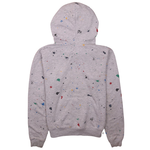 Champion Womens Grey XL Pullover Hoodie Paint Splatter Graphic