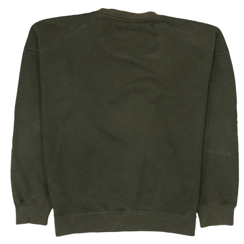 Adidas Men's Green Crew Neck Pullover Sweatshirt Size S
