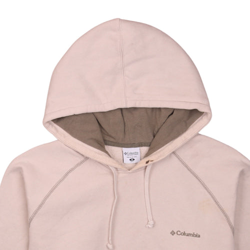 Columbia Men's Beige Pullover Hoodie M Fleece Outdoor Sweatshirt