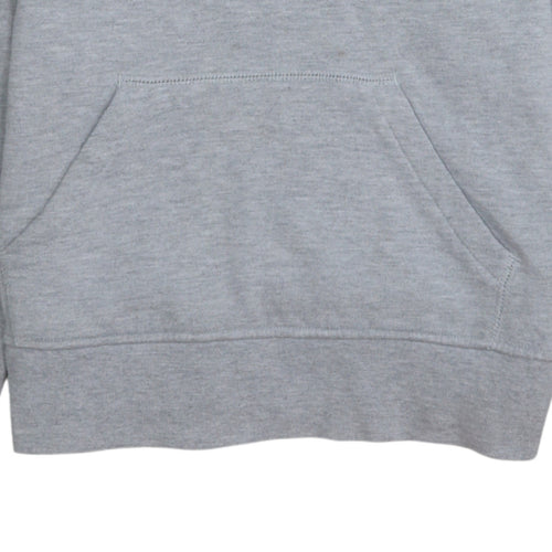 Canterbury Womens Grey Size 8 Pullover Hoodie with Logo Print