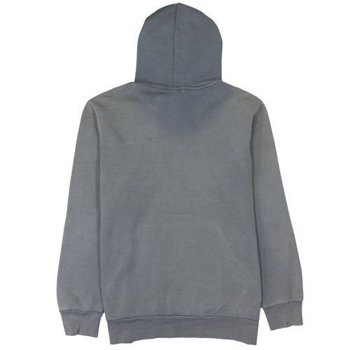 Reebok Men's Grey Pullover Hoodie L Sports Logo Fleece Sweatshirt