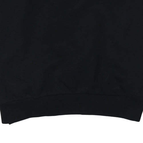 Tommy Hilfiger Men's Black 2XL Crew Neck Logo Sweatshirt