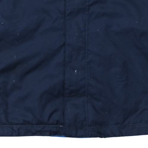 Adidas Men's Blue Hooded Windbreaker Jacket Size 11 Regular