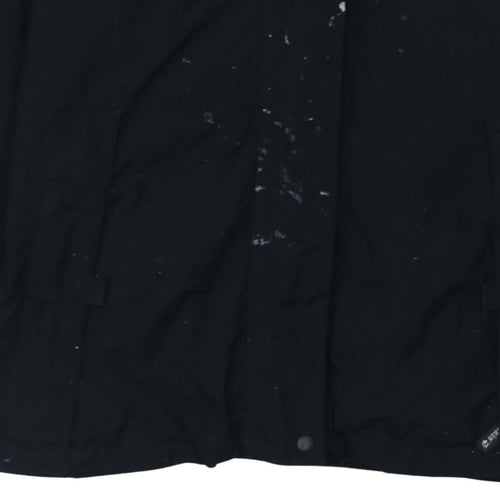 Jack Wolfskin Unisex Black L Waterproof Parka Jacket Hooded Outdoor