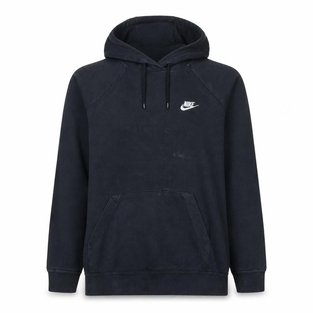 Front view of Nike Women's Black Large Pullover Hoodie Sweatshirt