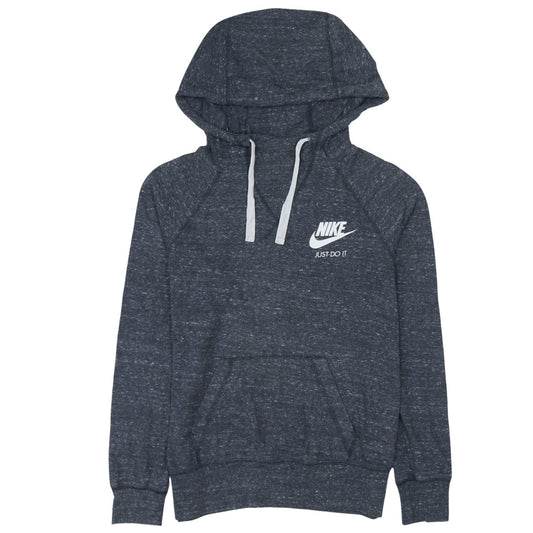 Nike Women’s Dark Grey Medium Pullover Hoodie Just Do It Logo