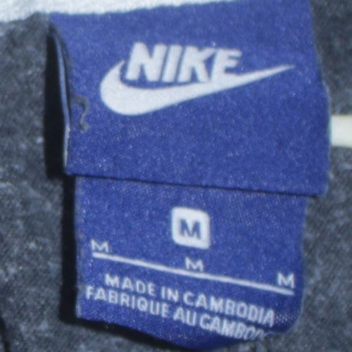Nike Women’s Dark Grey Medium Pullover Hoodie Just Do It Logo