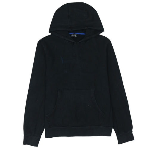 Emporio Armani EA7 Men's Black Medium Pullover Hoodie Sweatshirt