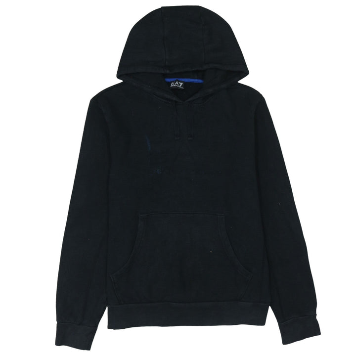 Emporio Armani EA7 Men's Black Medium Pullover Hoodie Sweatshirt