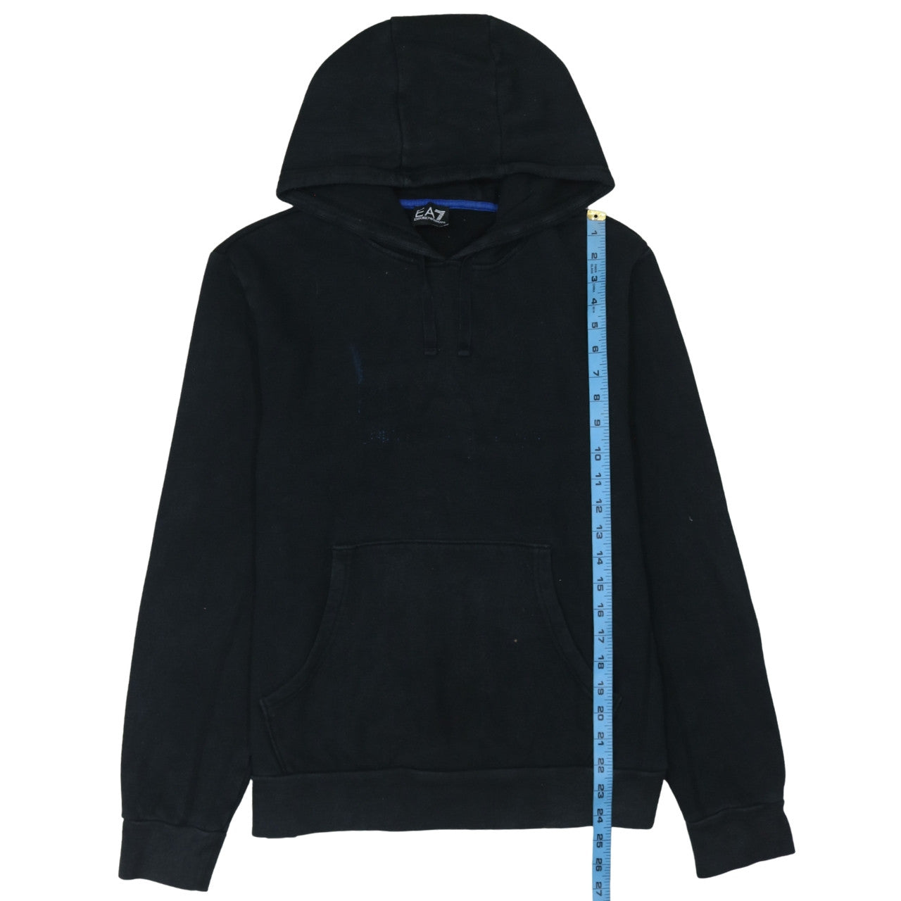 Emporio Armani EA7 Men's Black Medium Pullover Hoodie Sweatshirt