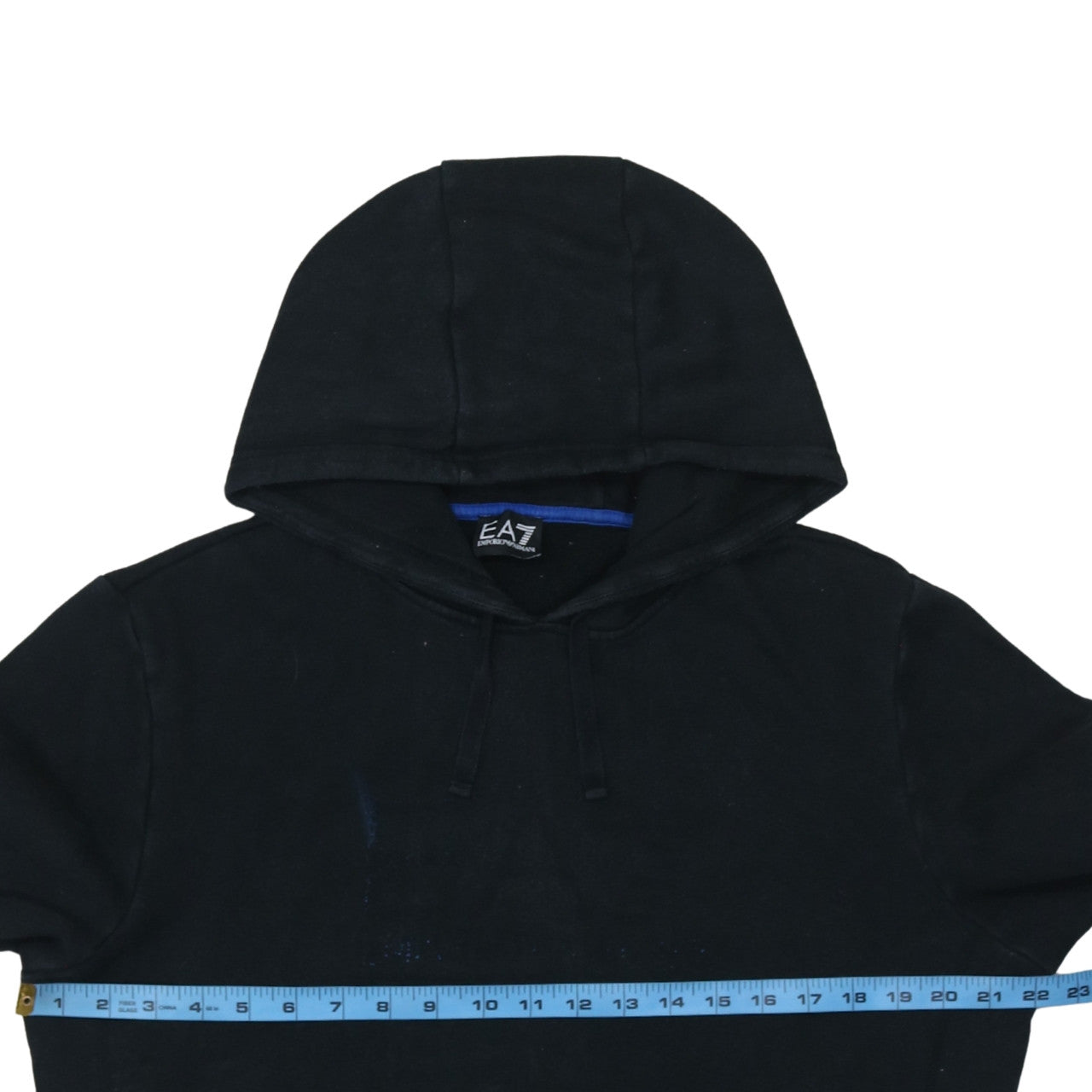 Emporio Armani EA7 Men's Black Medium Pullover Hoodie Sweatshirt