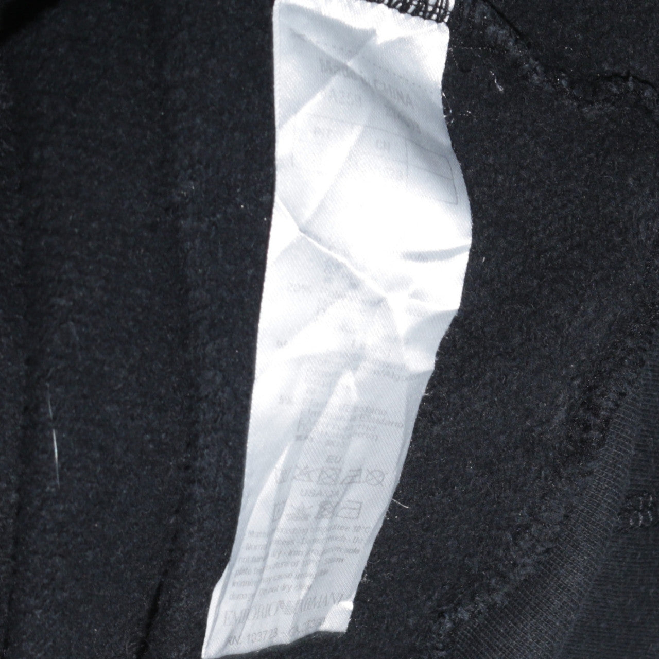 Emporio Armani EA7 Men's Black Medium Pullover Hoodie Sweatshirt