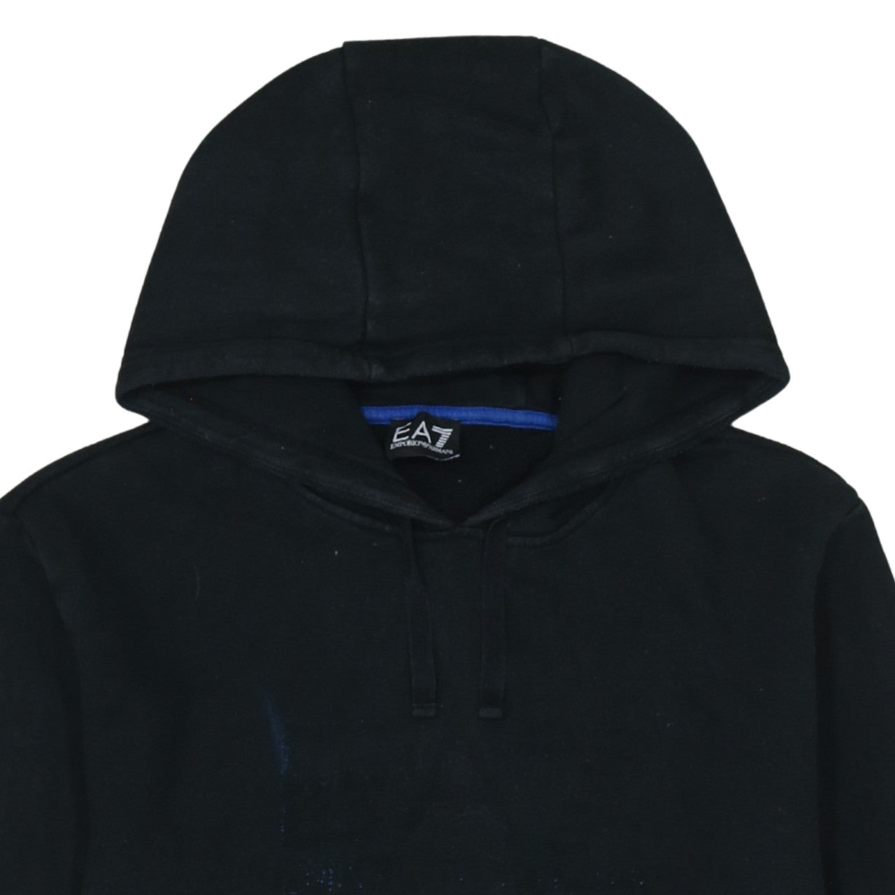 Emporio Armani EA7 Men's Black Medium Pullover Hoodie Sweatshirt