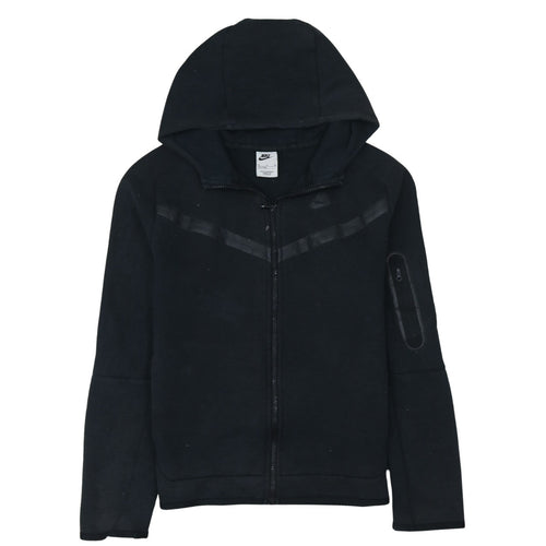 Nike Boys Black Full Zip Hoodie XL 158-170cm Hooded Sweatshirt