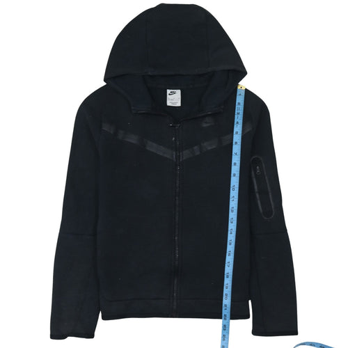 Nike Boys Black Full Zip Hoodie XL 158-170cm Hooded Sweatshirt