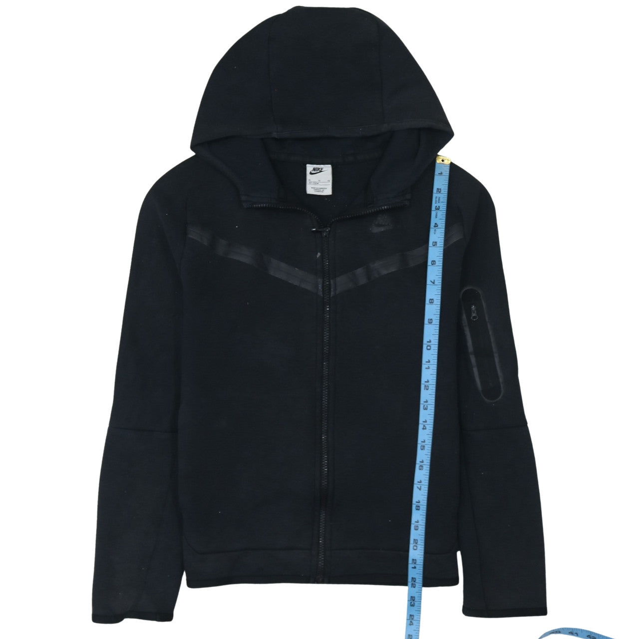 Nike Boys Black Full Zip Hoodie XL 158-170cm Hooded Sweatshirt