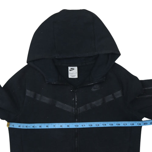 Nike Boys Black Full Zip Hoodie XL 158-170cm Hooded Sweatshirt