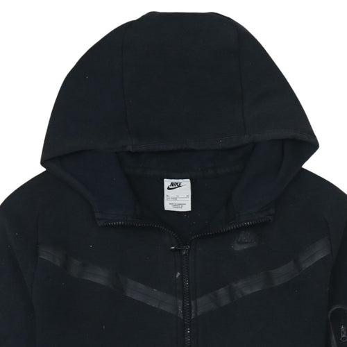 Nike Boys Black Full Zip Hoodie XL 158-170cm Hooded Sweatshirt
