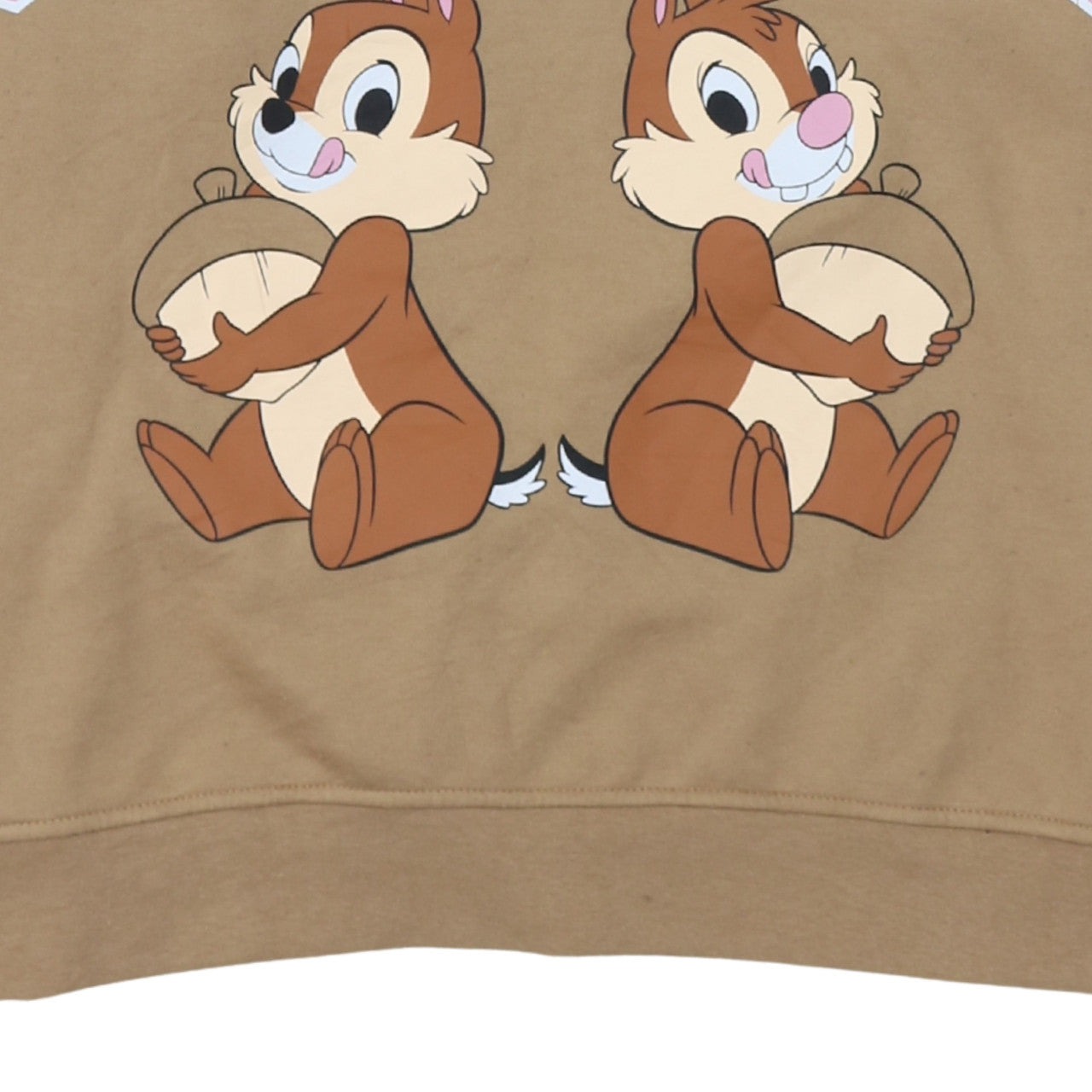 Disney Chipmunk University Brown Sweatshirt Women M Graphic Pullover