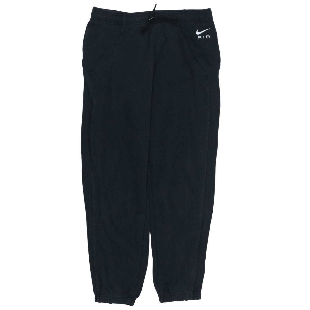 Nike Women Black Air Fleece Jogger Sweatpants Size L Regular Fit