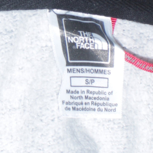 The North Face Men's Grey Pullover Hoodie Small Logo Outdoor Sweatshirt