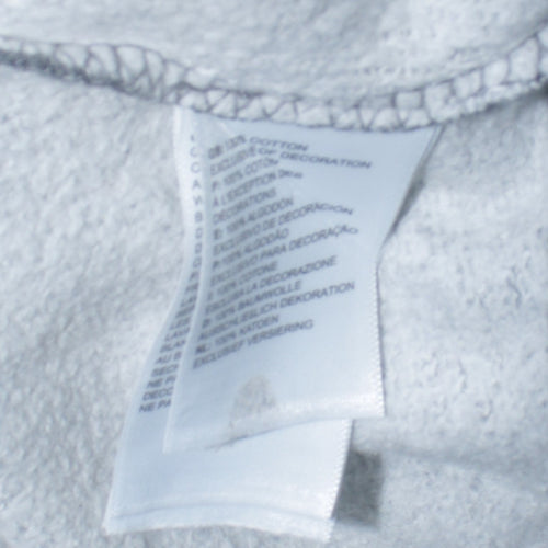 The North Face Men's Grey Pullover Hoodie Small Logo Outdoor Sweatshirt