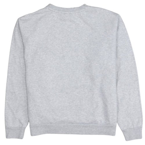 Puma Women's Grey Logo Crew Neck Pullover Sweatshirt Size L