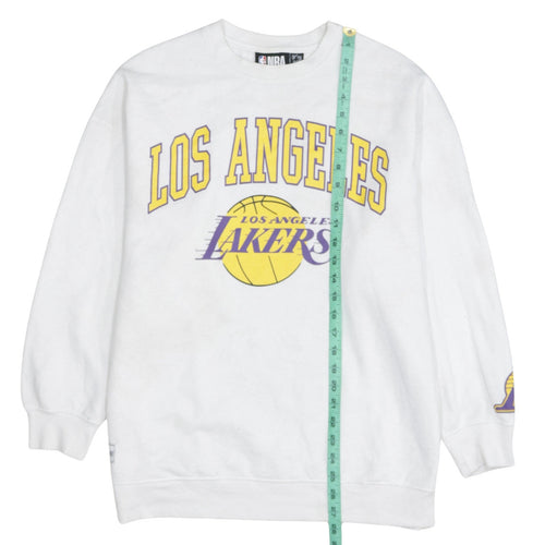 NBA Los Angeles Lakers White Sweatshirt Women S Pullover Crew Neck