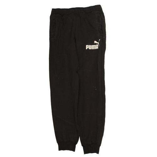 Puma Men's Black Fleece Jogger Sweatpants Size M