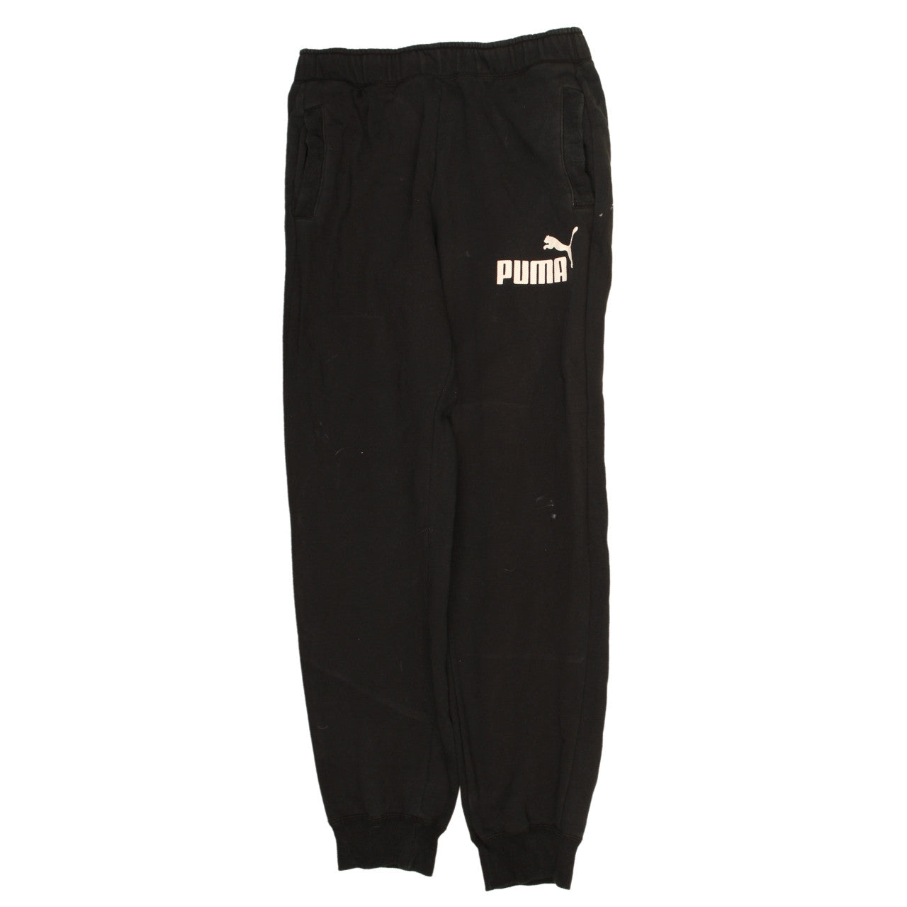 Puma Men's Black Fleece Jogger Sweatpants Size M