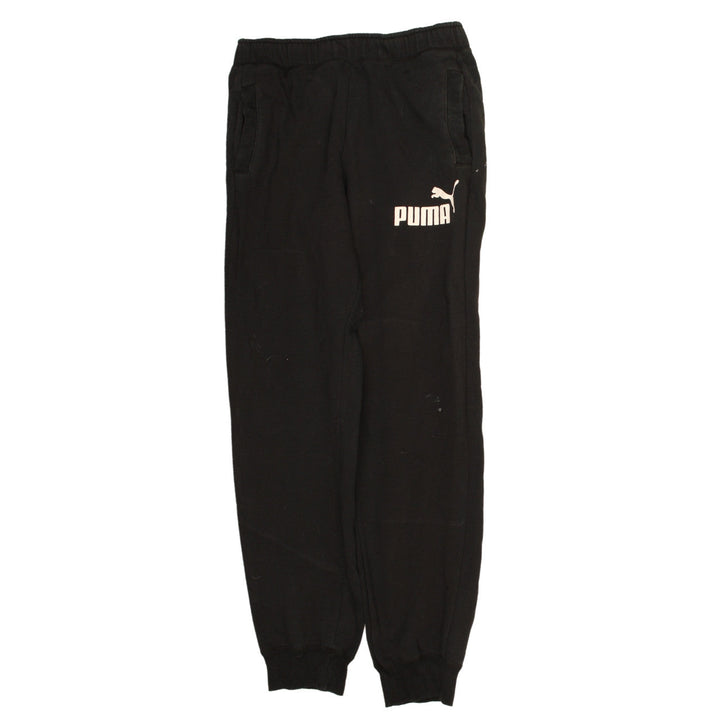 Puma Men's Black Fleece Jogger Sweatpants Size M