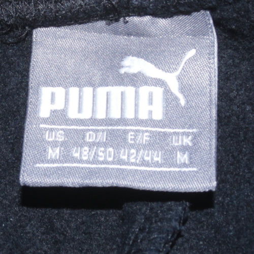 Puma Men's Black Fleece Jogger Sweatpants Size M