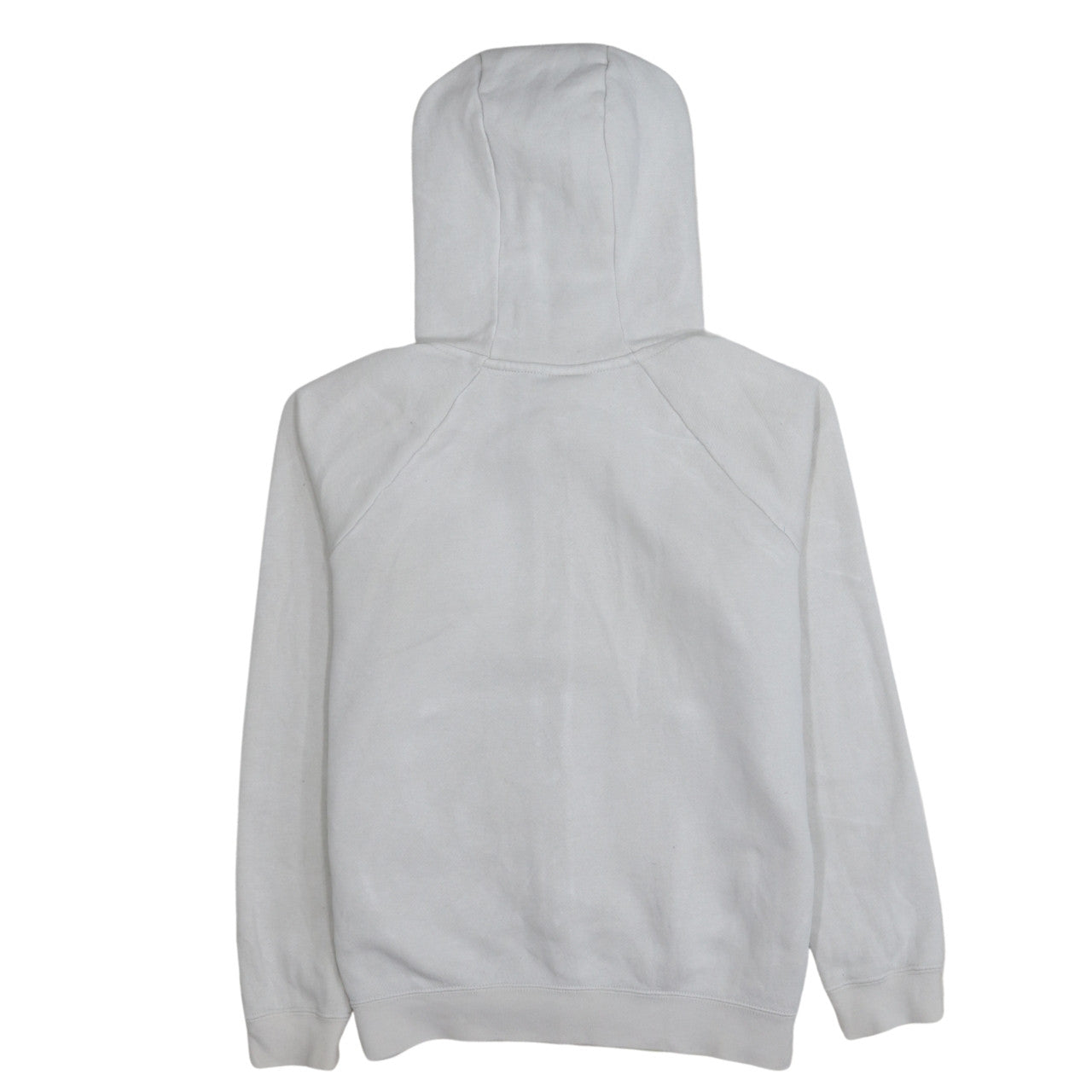Nike Boys White Full Zip Hoodie Size S Cotton Blend Lined Sweatshirt