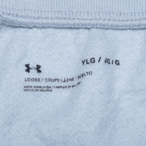 Under Armour Boys Grey Jogger Sweatpants YLG Loose Fit Activewear