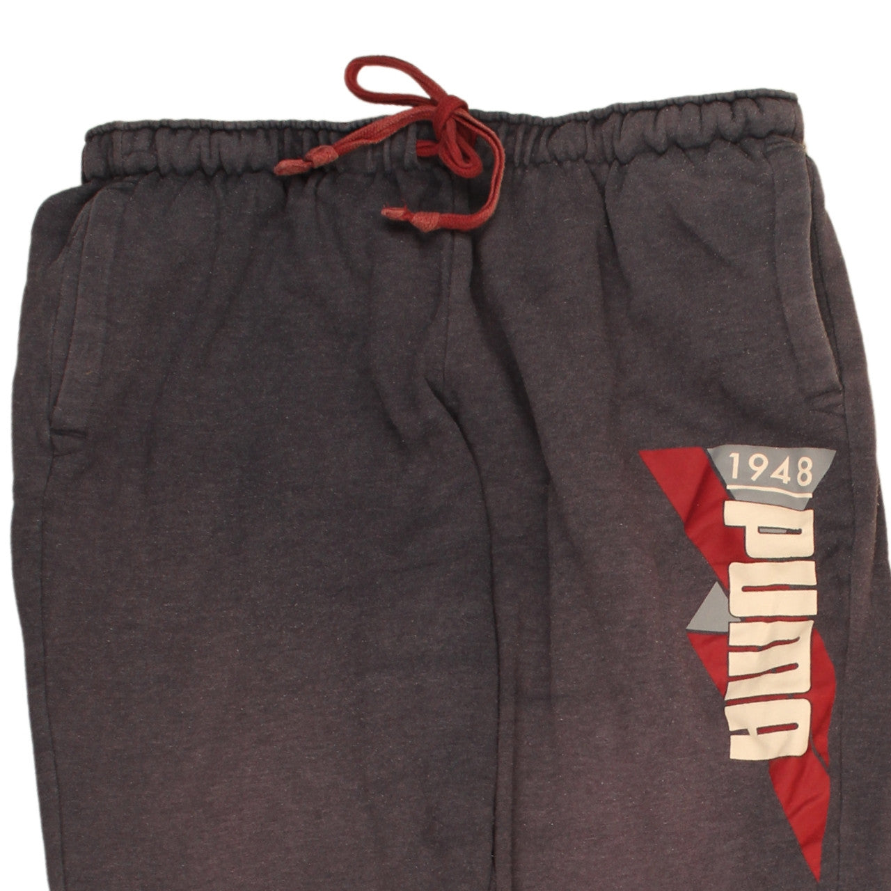 Puma Men’s Grey 2XL Jogger Sweatpants with Drawstring Waist