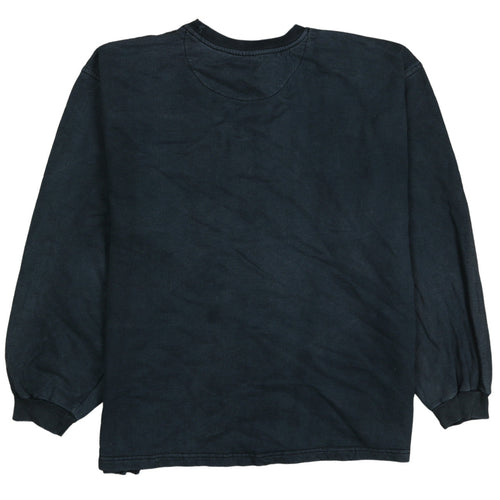 Fila Men's Black 2XL Pullover Sweatshirt Embroidered Logo