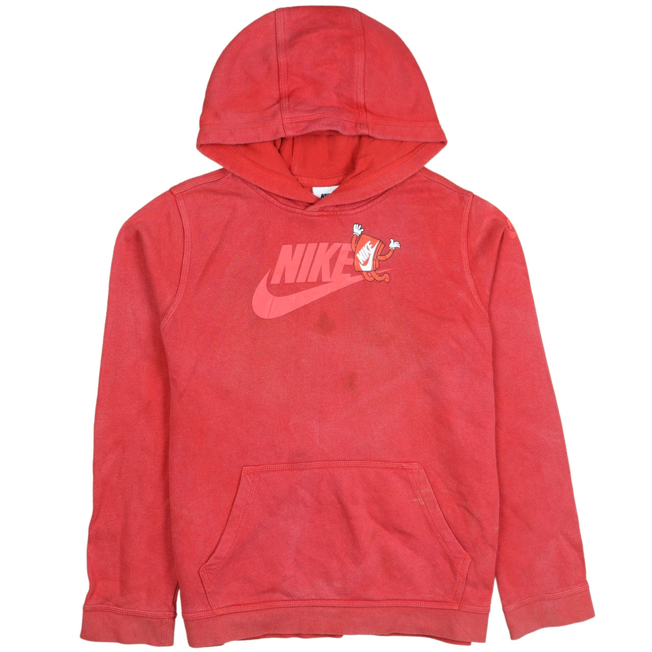 Nike Womens Red Pullover Hoodie XL Graphic Print Casual