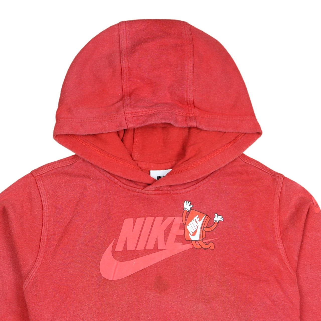 Nike Womens Red Pullover Hoodie XL Graphic Print Casual